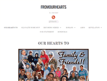 Tablet Screenshot of fromourhearts.net